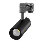Noxion LED Tracklight 3-Phase Ecowhite Aluminium Black 20W 2060lm 36D - 840 Cool White | UGR <19