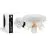 D'Lite Ceiling Light Beitem Metal Frosted White FSC Wood | Suitable For 3x GU10