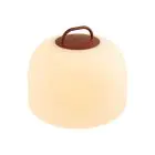 Nordlux Table Lamp Kettle To-Go Portable Battery Red 6.8W 450lm - 827 Extra Warm White | 3-Step Dimmable 